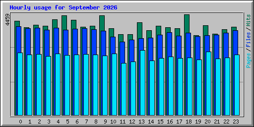 Hourly usage for September 2026